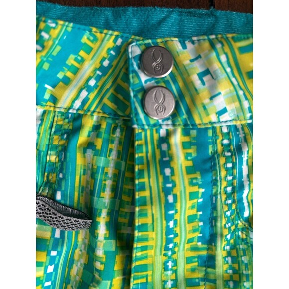 Spyder Girls Vixen Tailored Pants, Size 8, Harmony Bluebird Print - Picture 11 of 12